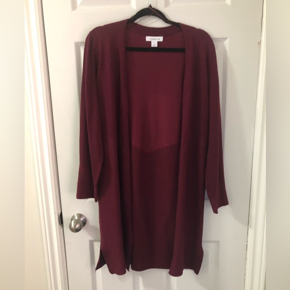 Liz Claiborne Open Front Longline Cardigan NEW - Picture 2 of 9